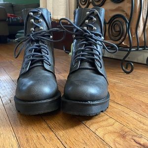 mia indigo combat boots
